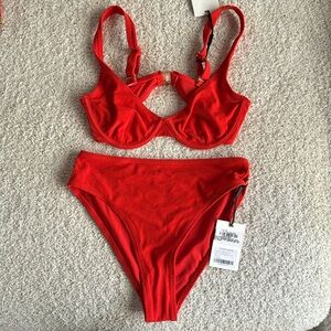 New Dawn Marie bikini 2 piece set red Rosso